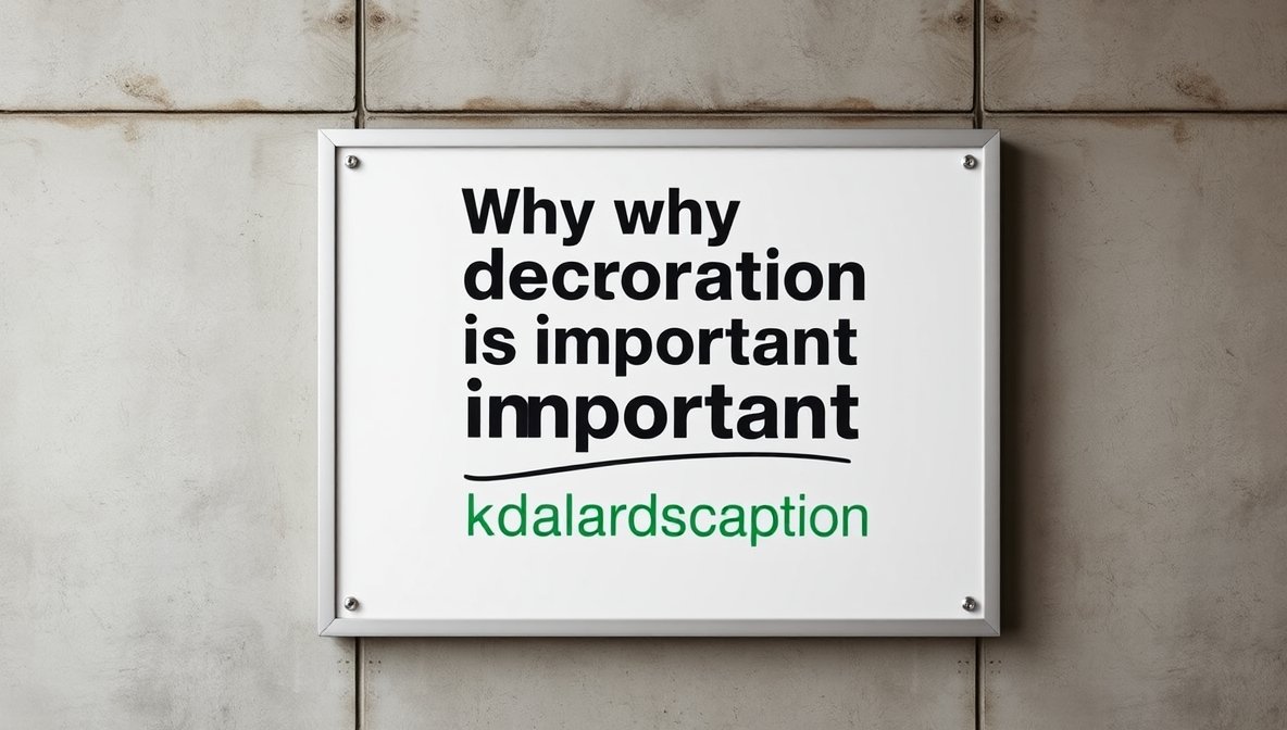 why decoration is important kdalandscapetion